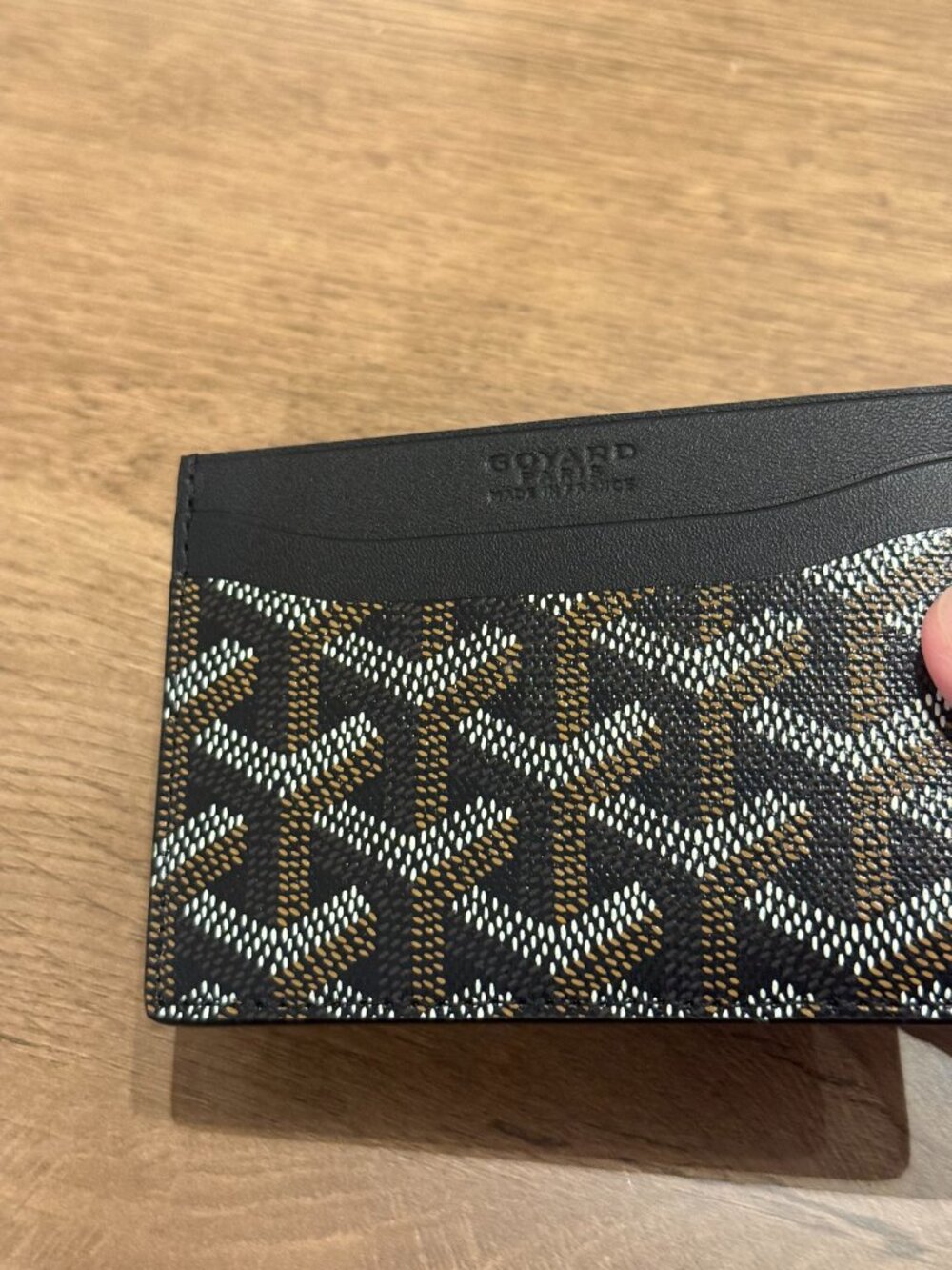 Goyard Saint Sulpice Card Holder Black Goyardine canvas with leather accents - Picture 3 of 7